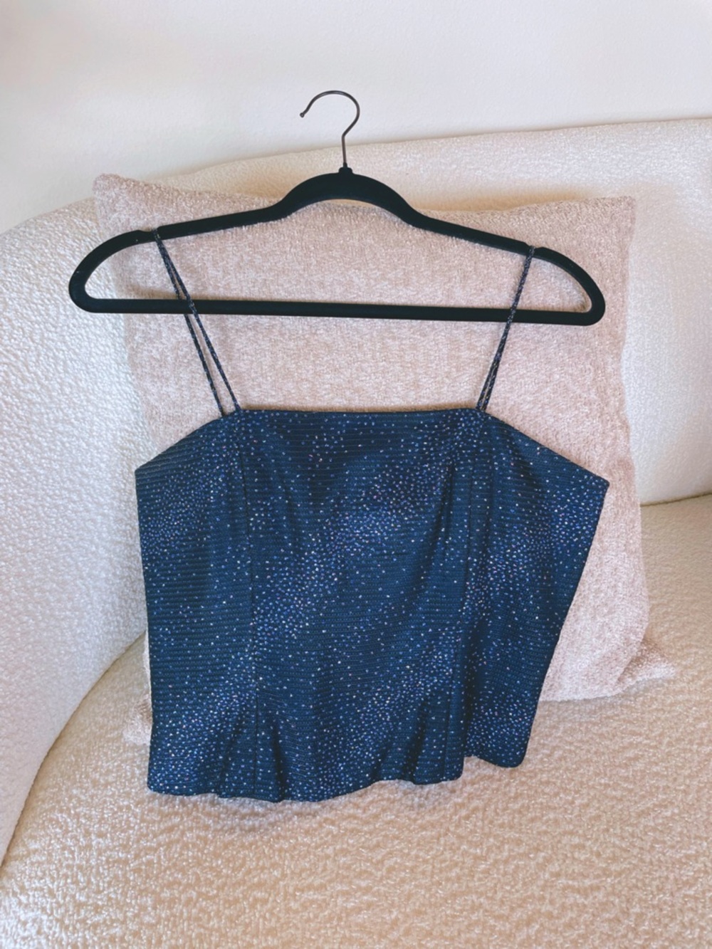 Women's Faviana Vintage Navy Sparkle Cami Top